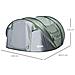 Tenda Da Campeggio Pop Up 4-5 Posti Impermeabile 2 Porte E 4 Finestre - Foto miniatura 2