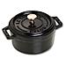 Cocotte Mini in Ghisa con Coperchio Diametro 18 cm Colore Nero - Foto miniatura 1