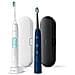Serie5100  2 Spazzolini Elettrici HX6851/34 Sonicare ProtectiveClean 62000 Movimenti/min Bianco e Menta/  Blu Navy - Foto miniatura 1