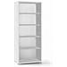 Libreria Alta Moderna In Legno Bianco Ossido Quattro Ripiani 71x41x H199 Cm - Foto miniatura 1