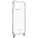 Cover Iphone 12 Pro Max Bi-materiale Con Cinturino Grigia Trasparente - Foto miniatura 2