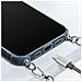 Cover Iphone 12 Pro Max Bi-materiale Con Cinturino Grigia Trasparente - Foto miniatura 4