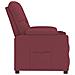 Poltrona Reclinabile Rosso Vino In Tessuto - Foto miniatura 6