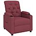 Poltrona Reclinabile Rosso Vino In Tessuto - Foto miniatura 1