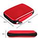 Custodia Protettiva per Hard Disk Esterno 2,5" Colore Rosso - Foto miniatura 2