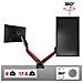 DMGM5X1 Supporto da Scrivania per Monitor 15" - 32" Portata Max 8 Kg con Luci LED Rosse - Foto miniatura 4
