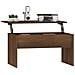 Tavolino Rovere Marrone 80x50,5x41,5 Cm In Legno Multistrato - Foto miniatura 2