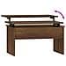Tavolino Rovere Marrone 80x50,5x41,5 Cm In Legno Multistrato - Foto miniatura 6