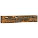 Mobili Parete 2 Pz Rovere Fumo 100x36,5x35 Cm Legno Multistrato - Foto miniatura 2