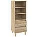 Credenza Rovere Sonoma 40x36x110 Cm In Legno Multistrato - Foto miniatura 2