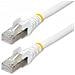Cavo Ethernet Cat 6a - 10m - Bianco - Cavo Di Rete Lan Low Smoke Zero Halogen (lszh) - 10gbe 500mhz 100w Poe++ - Filo /cavo Patch Schermato S /ftp Con Spinotto Rj45 Antigroviglio E Rilievi Di Trazione - Foto miniatura 1