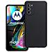 Custodia Tpu Silicone Cover Case Slim Per Motorola Moto G82 Black - Foto miniatura 1