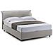 Letto Matrimoniale Cloe, Letto Contenitore Sfoderabile Con Testiera E Giroletto Contenitore Imbottiti, 100% Made In Italy, Adatto Per Materasso Cm 160x200, Grigio - Foto miniatura 4