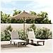 Ombrellone Da Giardino Con Palo In Legno Tortora 198x198x231 Cm - Foto miniatura 1