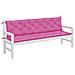 Cuscini Per Panca Da Giardino 2 Pz Rosa 200x50x7 Cm In Tessuto - Foto miniatura 3