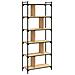 Libreria Rovere Sonoma 6 Ripiani 76x32x192 Cm Legno Multistrato - Foto miniatura 2