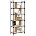 Libreria Rovere Sonoma 6 Ripiani 76x32x192 Cm Legno Multistrato - Foto miniatura 3