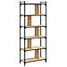 Libreria Rovere Sonoma 6 Ripiani 76x32x192 Cm Legno Multistrato - Foto miniatura 8