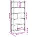 Libreria Rovere Sonoma 6 Ripiani 76x32x192 Cm Legno Multistrato - Foto miniatura 11