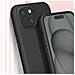 Cover Semirigida Per Iphone 15 Plus Cordino Nylon Intrecciato Serie Corda Nera - Foto miniatura 2