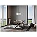 Tavolo Allungabile 90x140/244 Cm Famas Telaio Antracite - Noce - Foto miniatura 5