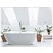 Vasca Da Bagno Freestanding Nevis 160 X 75 Cm Bianco - Foto miniatura 9