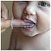 Spazzolino Da Denti Da Dito In Silicone Per Neonato, Trasparente - Foto miniatura 3