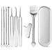 Kit Di Strumenti Di Bellezza In Acciaio Inossidabile Da 10 Pezzi Per La Cura Della Pelle - Foto miniatura 1