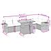 Set Divani Da Giardino 7 Pz Con Cuscini Grigio In Polyrattan - Foto miniatura 3