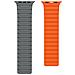 Cinturino Magnetico Loop Per Apple Watch (42/44/45/49mm) - Brevetto Ue Grey Orange - Foto miniatura 3