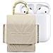 Borsa Mini Per Airpods 1 / 2 Flo Zebra Textured Con Moschettone, Beige - Foto miniatura 1