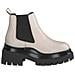 Beige Casual Closed Booties Stivaletti Pelle Scarpe Donna Beige Eu 37, 1-25462-29 418 - Foto miniatura 1