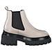 Beige Casual Closed Booties Stivaletti Pelle Scarpe Donna Beige Eu 37, 1-25462-29 418 - Foto miniatura 3