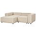 3 Posti Ardal Tessuto Beige Con Ottomana Lato Destro - Foto miniatura 4