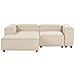 3 Posti Ardal Tessuto Beige Con Ottomana Lato Destro - Foto miniatura 5
