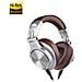 A71 Hi-Res Cuffie DJ Cablate Audio Stereo Silver /Brown - Foto miniatura 1