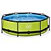 Piscina Fuori Terra - In Giro - 300x300x76 Cm - Groen - Include Accessori Coordinati Cb22 - Foto miniatura 4