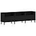 Mobile TV  Nero Rovere 150x30x44,5 cm Legno ingegnerizzato - Foto miniatura 1