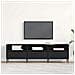 Mobile TV  Nero Rovere 150x30x44,5 cm Legno ingegnerizzato - Foto miniatura 2