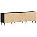 Mobile TV  Nero Rovere 150x30x44,5 cm Legno ingegnerizzato - Foto miniatura 6