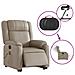 Poltrona Alzapersona Massaggio Elettrica Cappuccino Similpelle - Foto miniatura 6