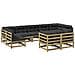 Set Divani da Giardino 9pz con Cuscini Legno Impregnato di Pino - Foto miniatura 2
