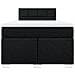 Giroletto a Molle con Materasso Nero 120x190 cm in Tessuto - Foto miniatura 4