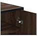 Scarpiera Rovere Marrone 75x38x97,5cm Legno Multistrato Metallo - Foto miniatura 8
