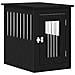 Trasportino per Cani Rovere Nero 62x45x59 cm in Legno Aggregato - Foto miniatura 1