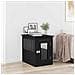 Trasportino per Cani Rovere Nero 62x45x59 cm in Legno Aggregato - Foto miniatura 2