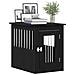 Trasportino per Cani Rovere Nero 62x45x59 cm in Legno Aggregato - Foto miniatura 4