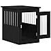 Trasportino per Cani Rovere Nero 62x45x59 cm in Legno Aggregato - Foto miniatura 5