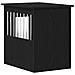 Trasportino per Cani Rovere Nero 62x45x59 cm in Legno Aggregato - Foto miniatura 8