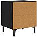 Armadietto per letto con cassetto Rovere nero 40 x 35 x 47,5 cm - Foto miniatura 8